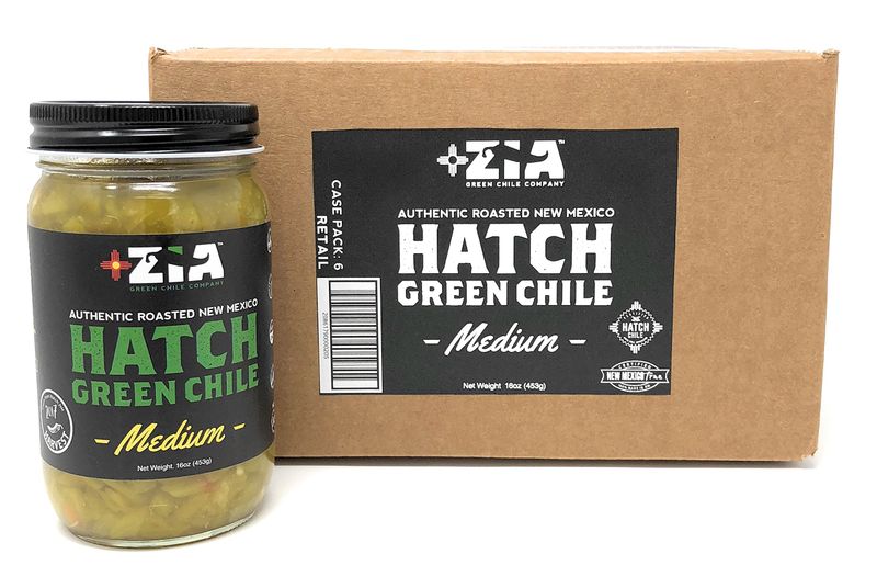 Original New Mexico Hatch Green Chile By Zia Green Chile Company - Delicious Flame-Roasted, Peeled &amp; Diced Southwestern Certified Green Peppers For Salsas, Stews &amp; More, Vegan &amp; Gluten-Free - 6 Pack