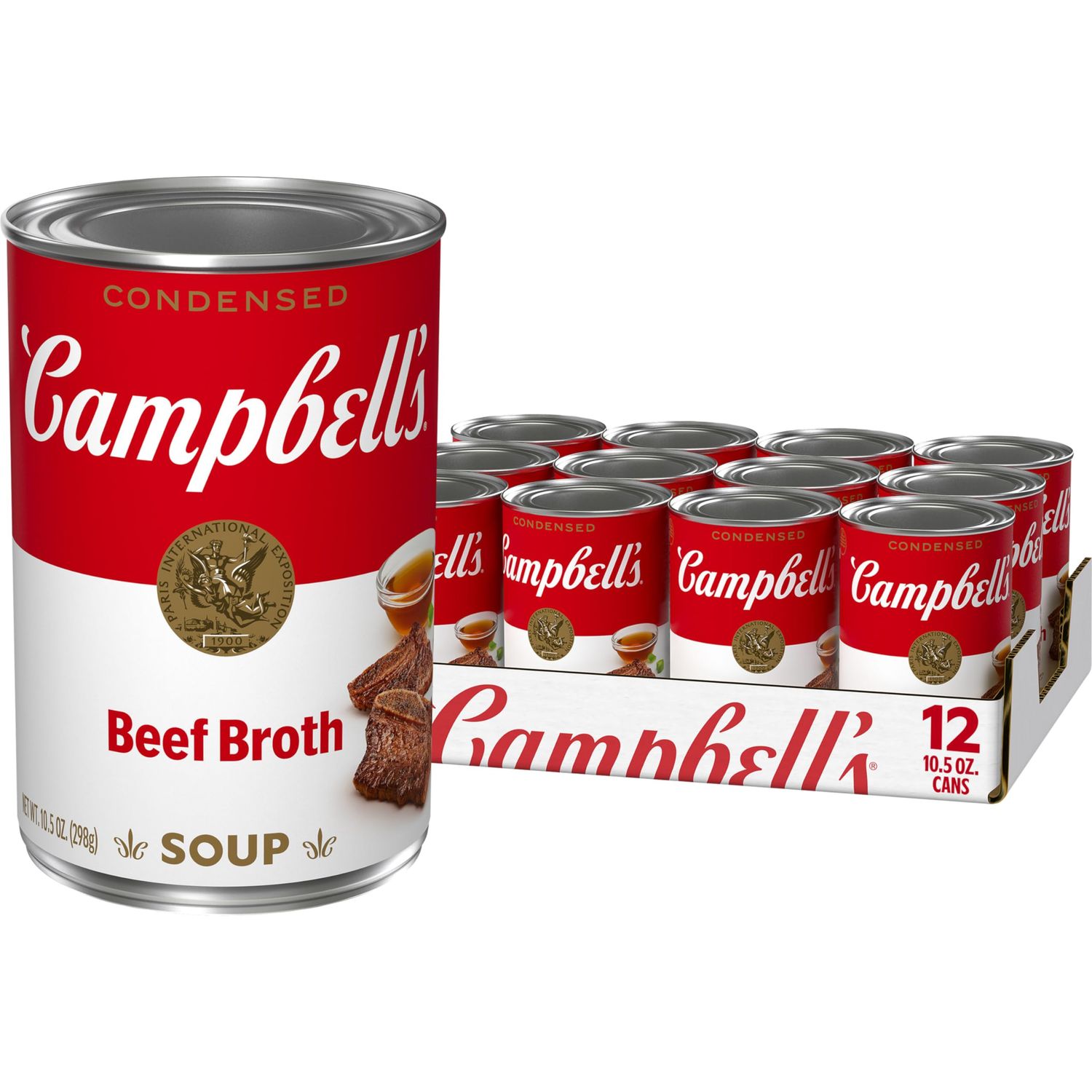 Campbell&#39;s Condensed Beef Broth, 10.5 Ounce Can (Case of 12)