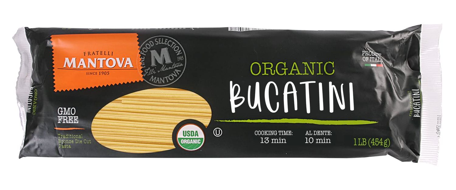 Bucatini Organic Italian Pasta (Pack of 6) 1 lb