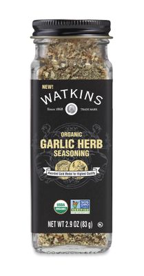 Watkins Gourmet Organic Spice Jar, Organic Garlic Herb, 2.9 Oz. Jar, 1 Count
