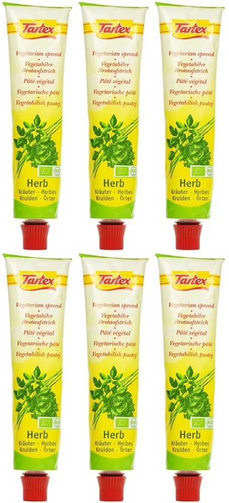 (6 Pack) - Tartex - Yeast Pate with Herbs | 200g | 6 Pack Bundle