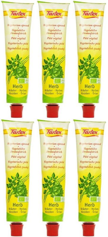 (6 Pack) - Tartex - Yeast Pate with Herbs | 200g | 6 Pack Bundle