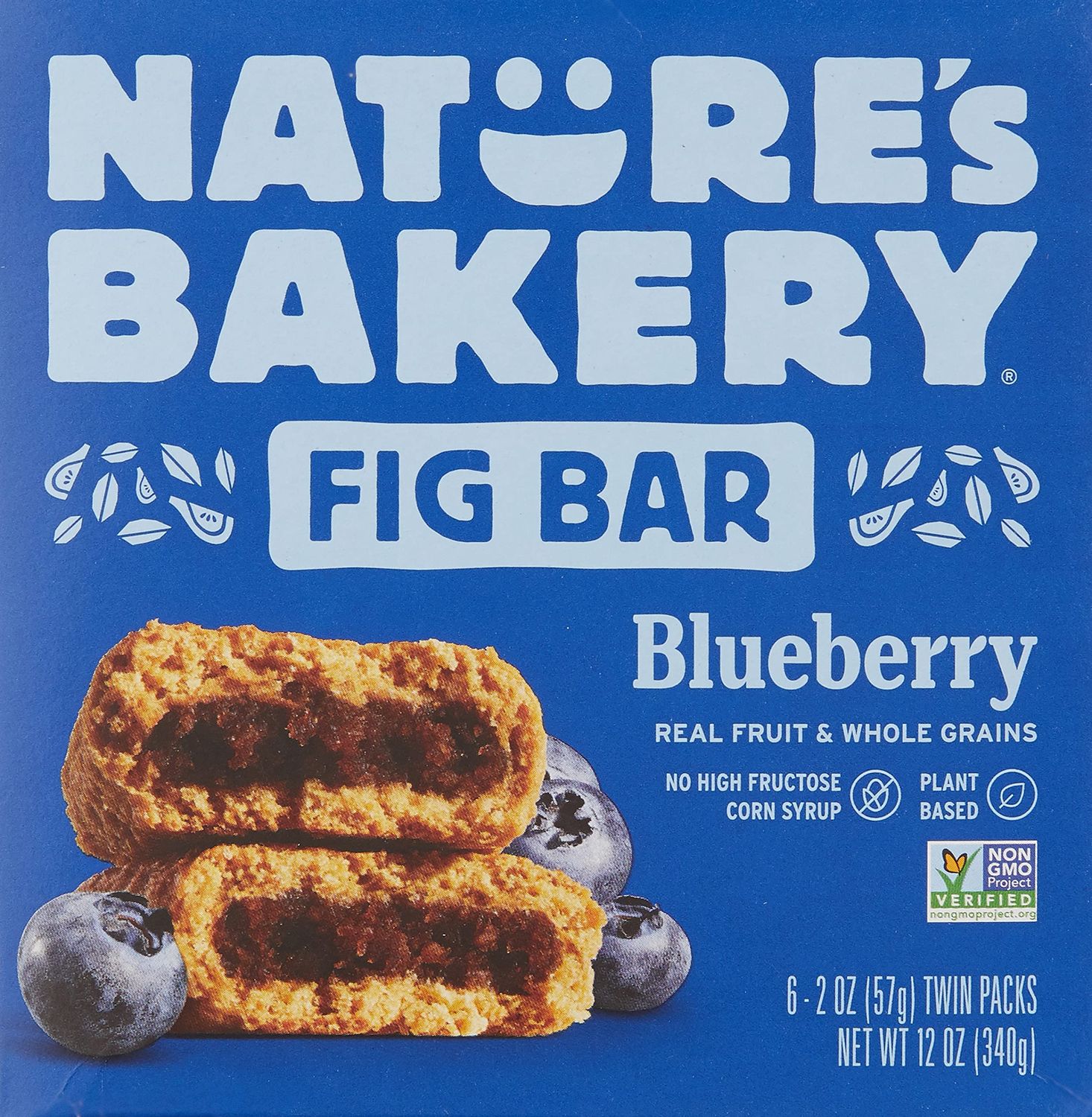 Nature&#39;s Bakery Blueberry Fig Bars, 2 Oz, 6 Ct