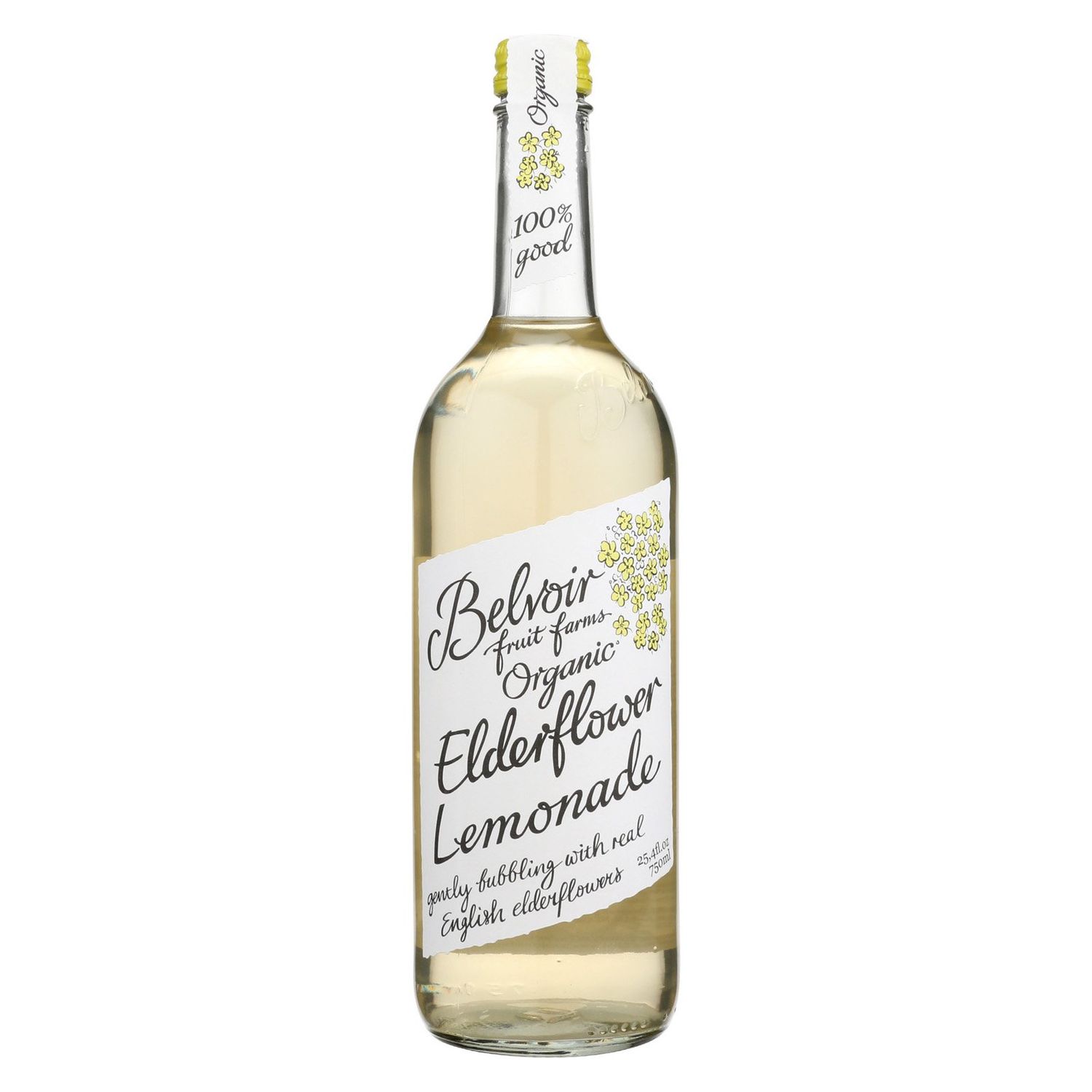 Belvoir Organic Elderflower Lemonade, 25.4 Fl Oz | Organic and Refreshing Elderflower Lemonade | Made with Natural Ingredients | Perfect for Summer | No Artificial Sweeteners