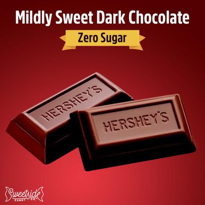 Zero sugar - 2 pounds - Special Dark Chocolate Candy Bulk Pack Individually Wrapped Sugar Free Chocolate Candy Bar Snack Size for Office Cravings.