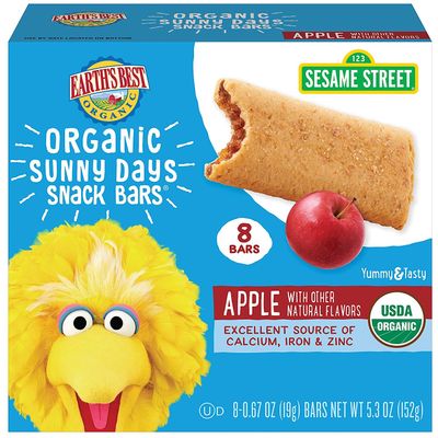 Earth&#39;s Best, Sesame Street Sunny Days Apple Snack Bars, (7-0.67 Oz) 4.69 Oz