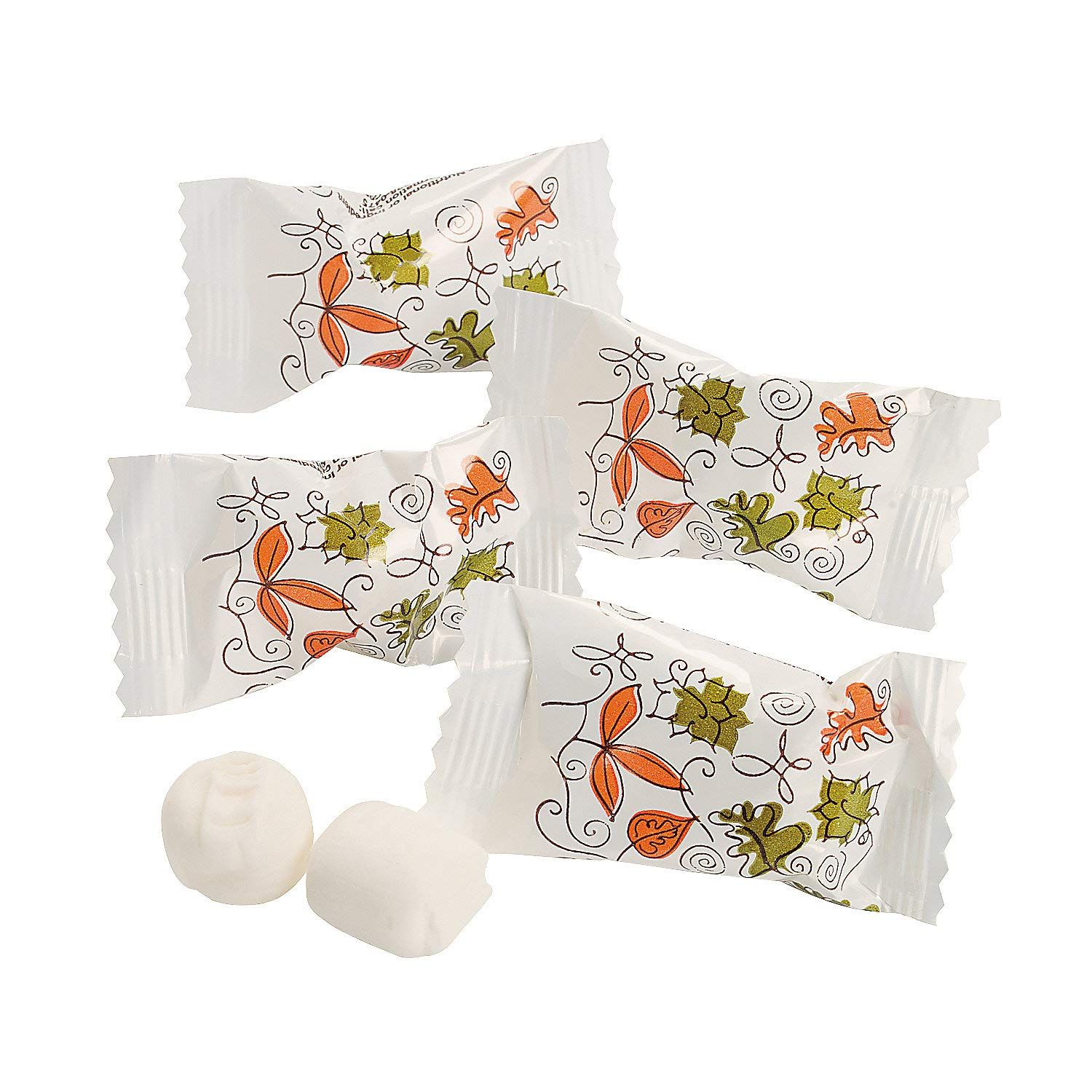 Fall Leaves Thanksgiving Buttermints (108 individually wrapped mint) Bulk candies