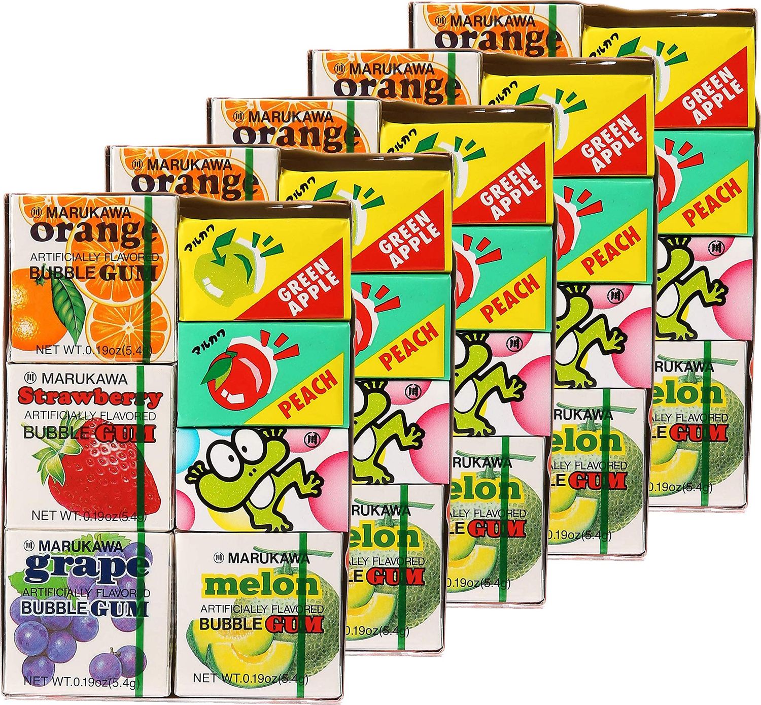 Marukawa 7 Pack Bubble Gum 1.29oz (5 Pack)