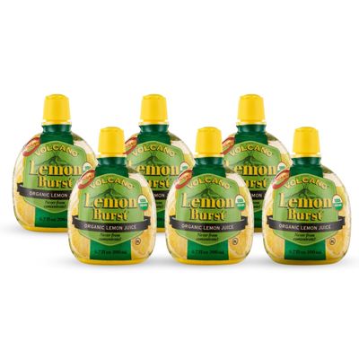 Italian Volcano Organic Lemon (Juice) Burst, 6.7-Ounce Containers (Pack of 6)