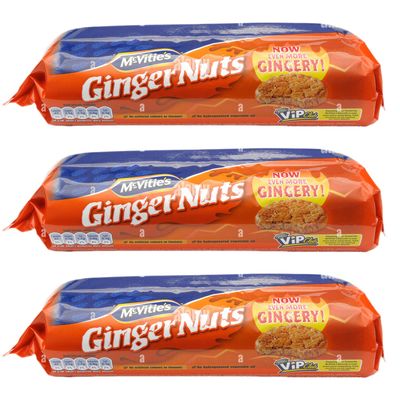 McVitie&#39;s Ginger Nut 250G (Pack of 3)|Packed For Zuvo