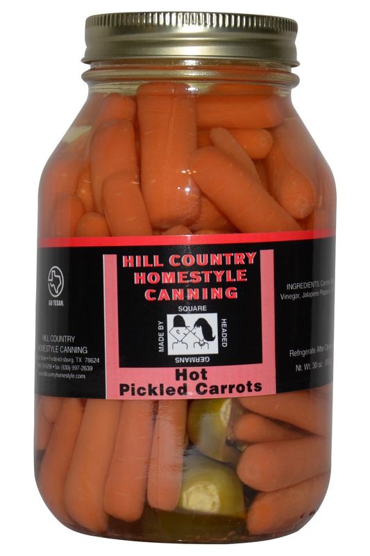 Texas Hill Country Hot Dill Carrots 32oz