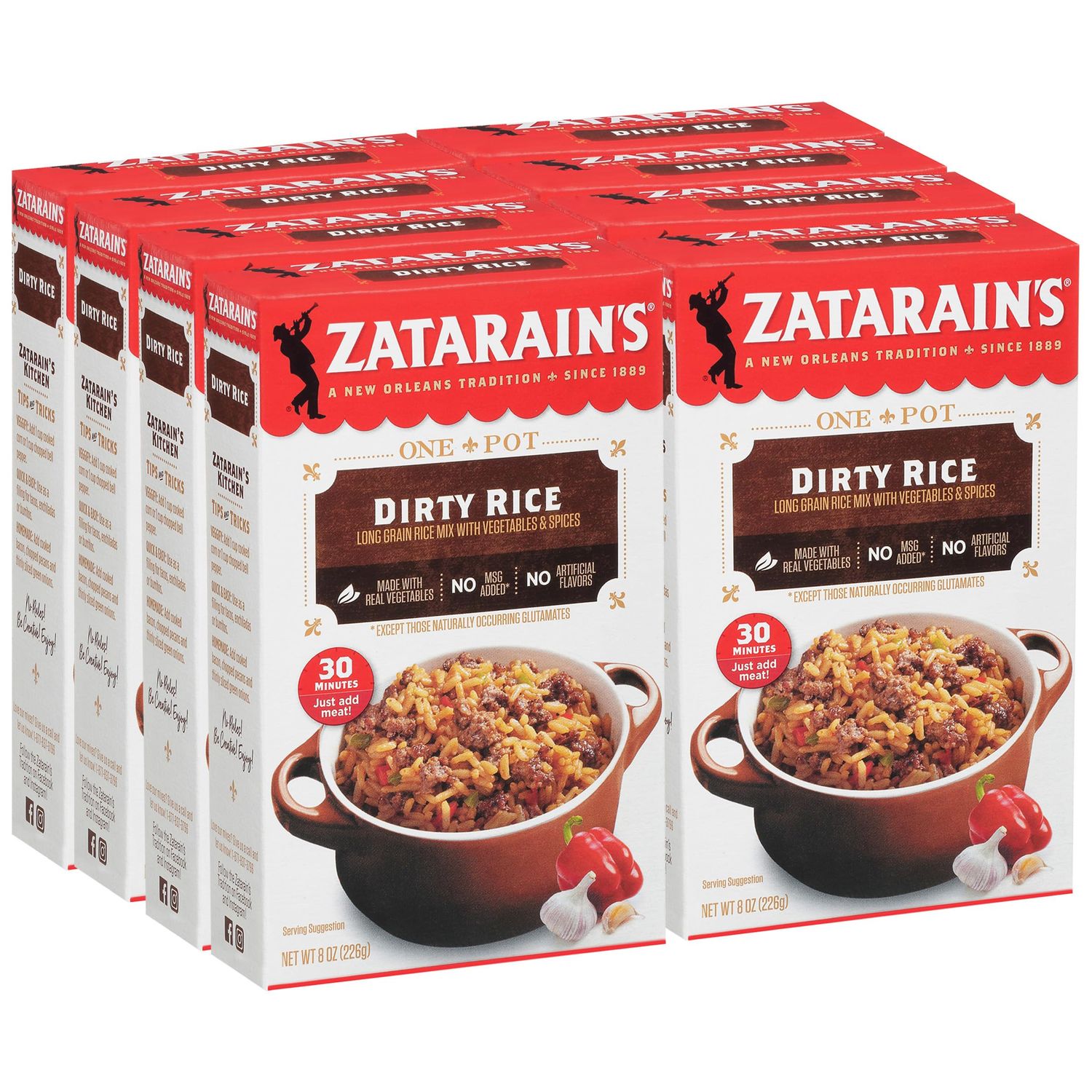 Zatarain&#39;s Dirty Rice, 8 oz (Pack of 8)