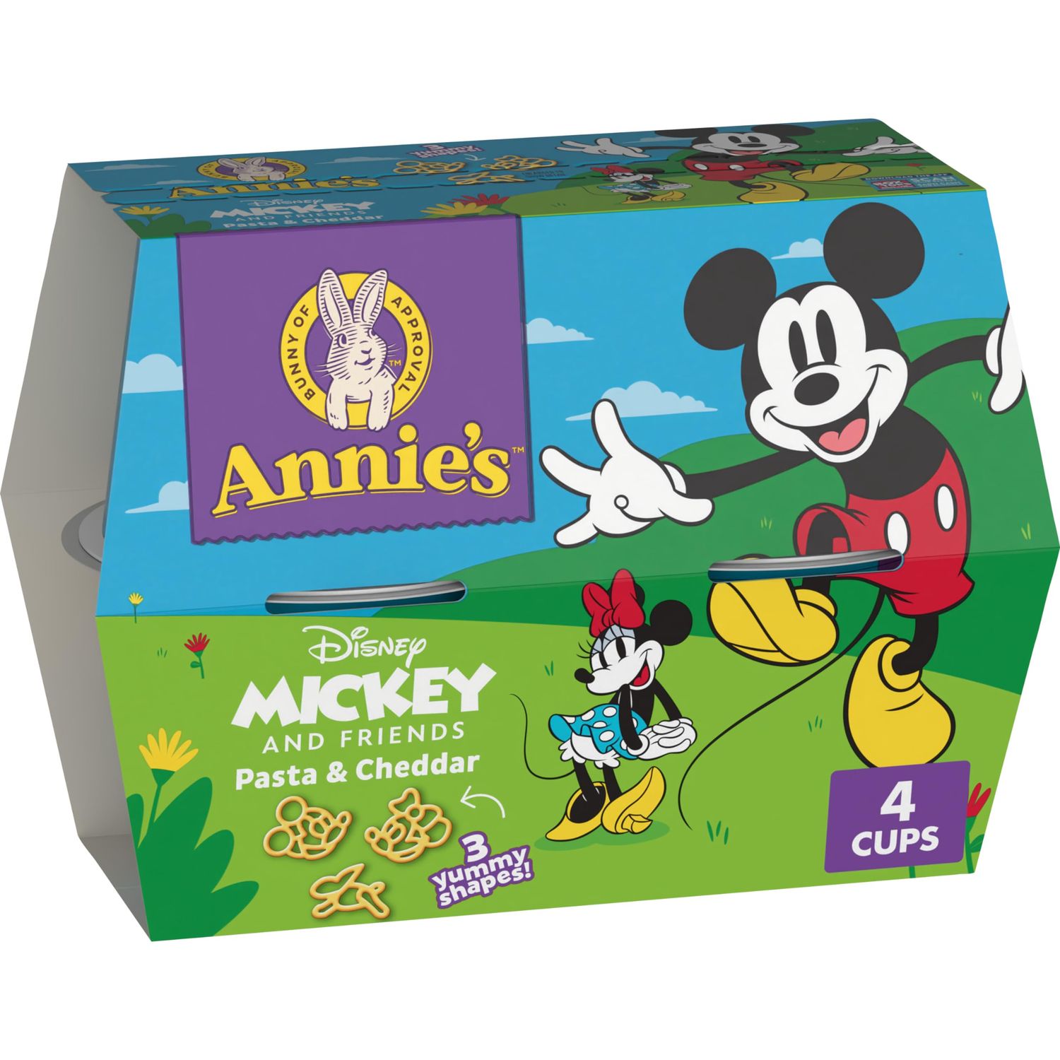 Annie&#39;s Disney Mickey and Friends, Microwavable Macaroni and Cheese, 4 Cups, 7.48 oz
