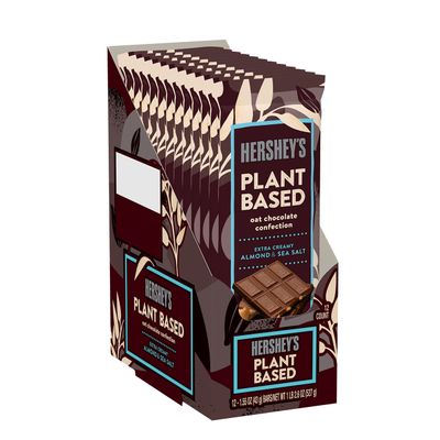 HERSHEY&#39;S Plant Based Extra Creamy with Almond and Sea Salt Candy Bar, 1.55 oz