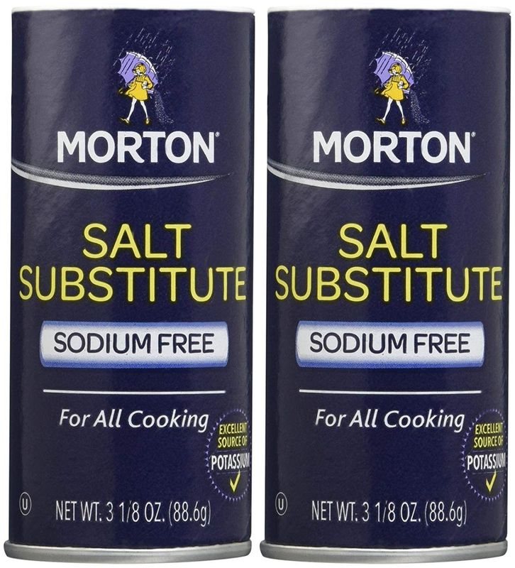 Morton Salt Substitute, 3.12 oz, 2 pk