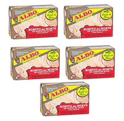 ALBO White Tuna in Olive Oil 112g. Pack 5 units