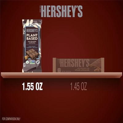 HERSHEY'S Plant Based Extra Creamy with Almond and Sea Salt Candy Bar, 1.55 oz