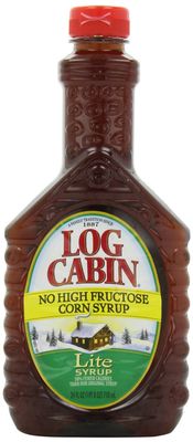 Log Cabin Lite Syrup, 24-Ounce (Pack of 4)