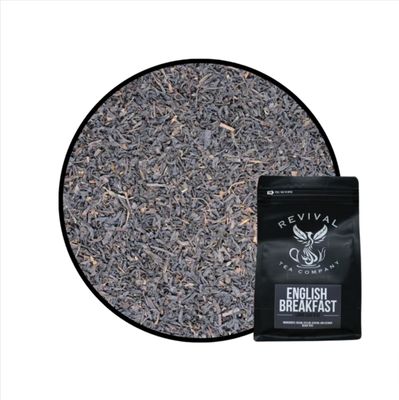 Revival Tea Company English Breakfast Tea - Traditional Black Tea Blend made of Assam, Ceylon, Kenyan, and Keemun - 24 Tea Bags