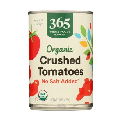 365 by Whole Foods Market, Tomatoes Crushed No Salt Added Organic, 15 Ounce