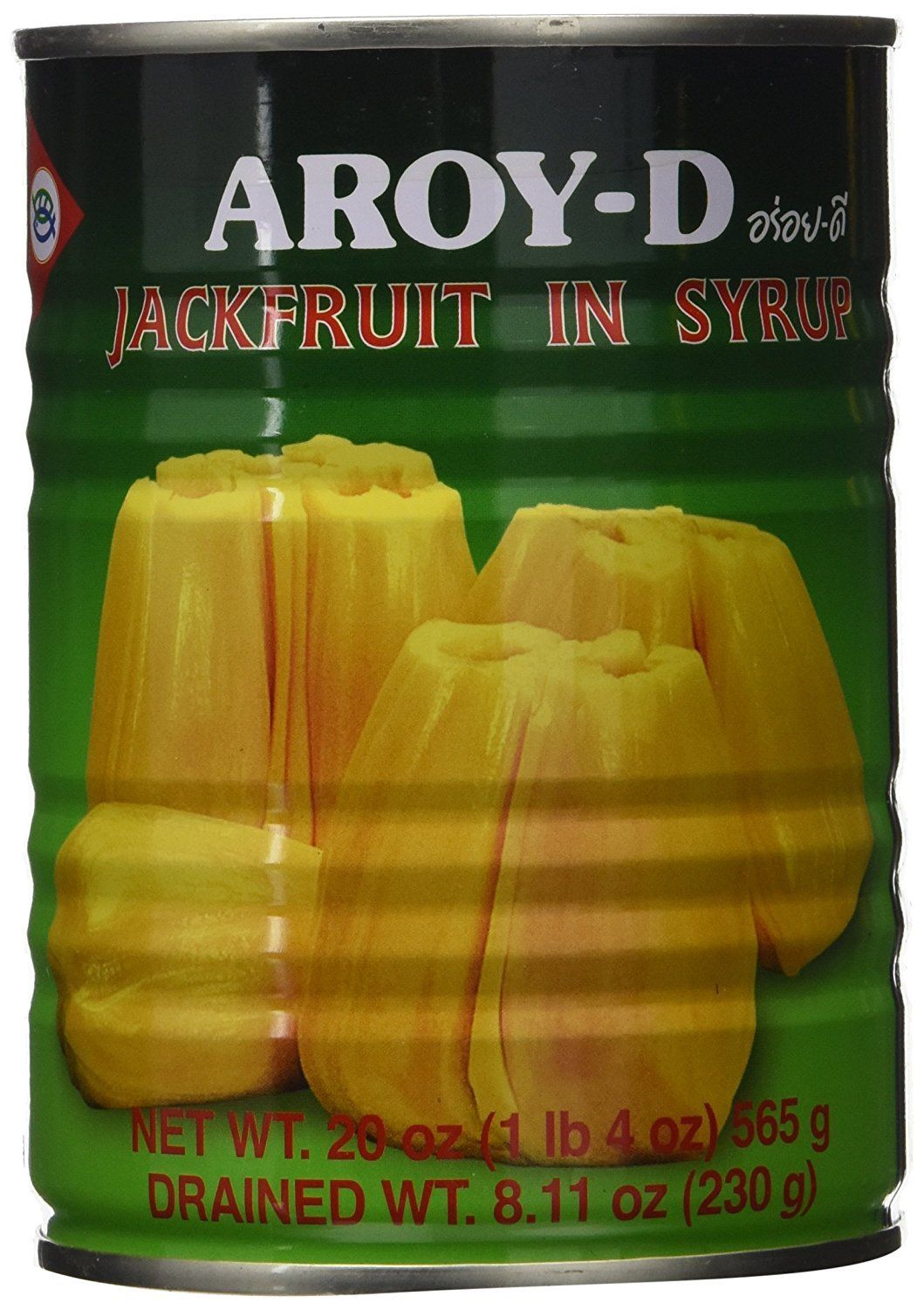 Aroy-D Jackfruit in Syrup, 20 Ounce (Pack of 6)