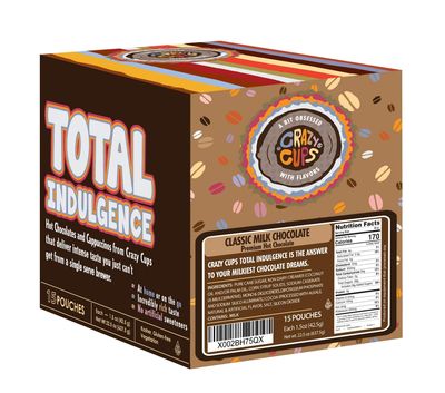 Total Indulgence Hot Chocolate Mix, Includes 15 Gourmet Hot Chocolate Packets Bulk, Classic Milk Hot Cocoa Mix - 1.5 Ounce Packets