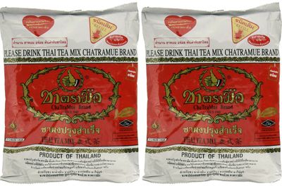 Number-One ChaTraMue Original Thai Iced Tea Mix 400g Bag, Pack of 2