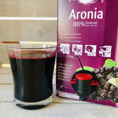 Aronia ORIGINAL Organic Aronia Berry Juice Box 101.4 Fl Oz | 100% Pure Aronia Fruit Juice, No Added Sugar, Not From Concentrate | Vegan, Organic, Non GMO Black Chokeberry (Aronia Berries)