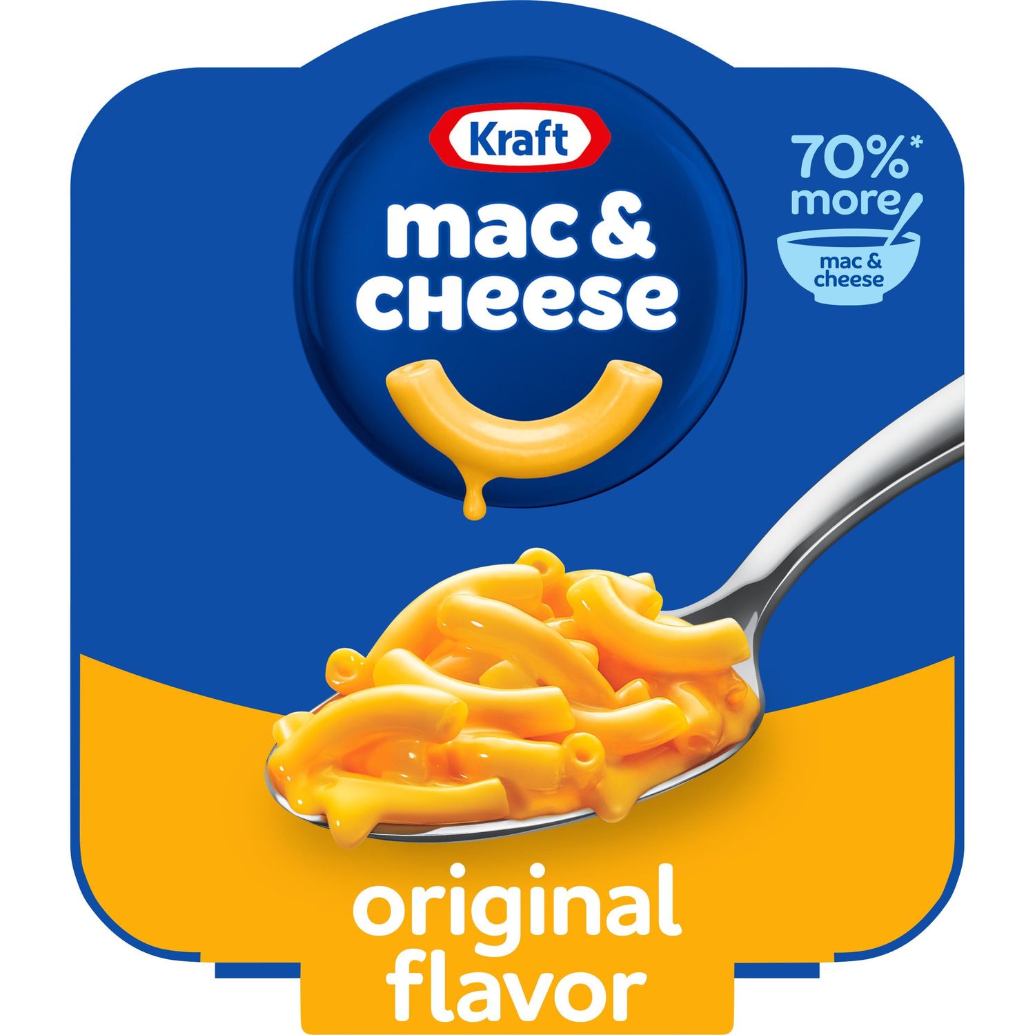 Kraft Original Mac &amp; Cheese Macaroni and Cheese Dinner Big Bowl Dinner, 3.5 oz Tray