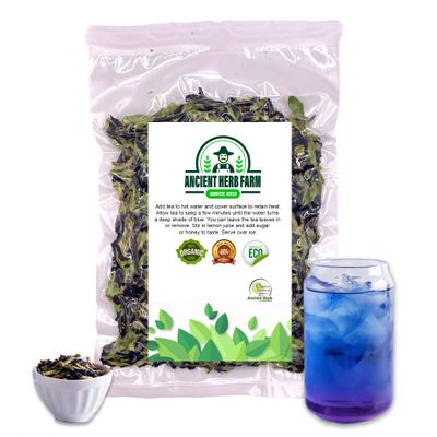 ANCIENT HERB Premium Dried Butterfly Pea Flower for Blue &amp; Purple Drinks and Food Coloring, Pea Flower Tea, Non-GMO, Pure Natural Butterfly Pea Tea (1.76 oz / 50 g)