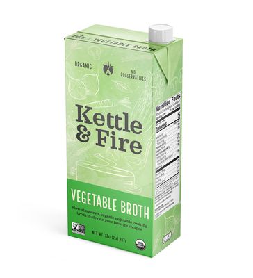 KETTLE &amp; FIRE Organic Vegetable Broth, 32 OZ
