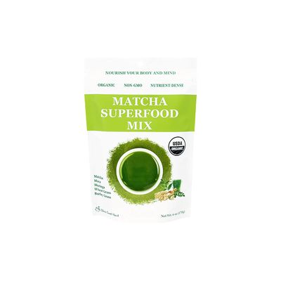 Cherie Sweet Heart Matcha Powder Green Superfood Mix, Non-GMO Mixed Greens, Plant Based, Focus &amp; Energy, Organic Green Tea Powder, Natural Caffeine Drink Mix (6oz, 34 Servings) (Packaging May Vary)