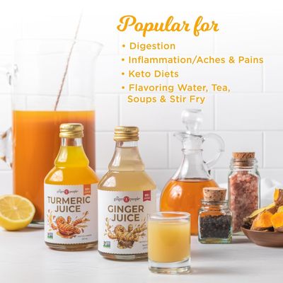 Fiji Ginger Juice by The Ginger People, 8 oz Glass Bottle (Pack of 1)