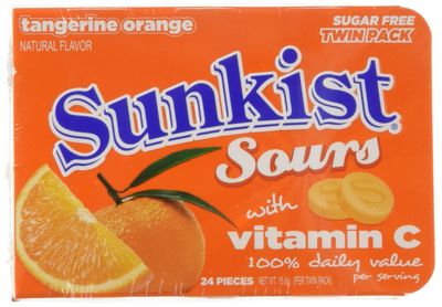 Sunkist Sours Tangerine Orange - 6 Pack