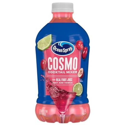 Ocean Spray Cosmopolitan Cocktail Mixer, Drink Mixer Made with Real Fruit Juice, 32 Fl Oz Bottle (Pack of 1)