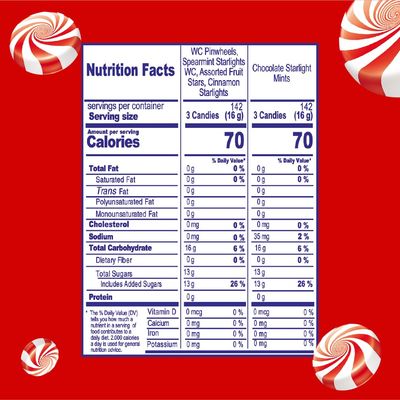 Colombina Starlight Mints, Individually Wrapped Refreshing Mints, Ideal Peppermint Candies for Sharing, Candy Dishes and Holidays (5 Lbs)
