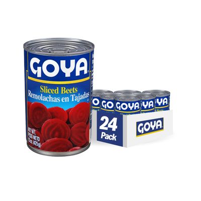 Goya Foods Sliced Beets, 15 Ounce (Pack of 24)