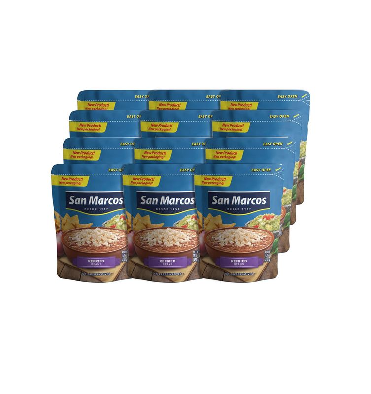 San Marcos Refried Pinto Beans, 15.01 oz (Pack of 12)