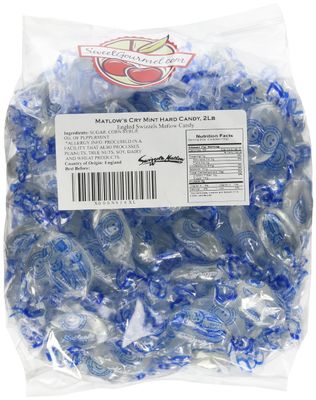Matlow&#39;s Hard Mint Candy | Kosher Mint Candy - Individually Wrapped &amp; Packed in 2 LB Resealable Bulk Bag | Great for Party, Office, Outing - Oh! Nuts