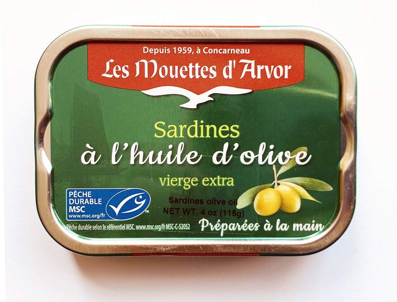 Mouettes d&#39;Arvor Gonidec French Sardines Fillets in Extra Virgin Olive Oil - 4 oz.