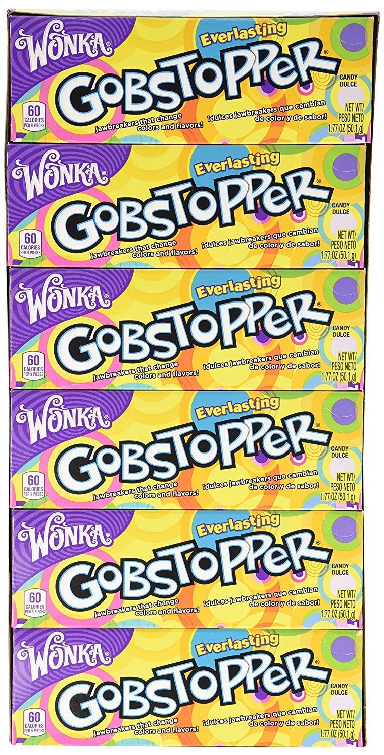 Wonka Everlasting Gobstopper, Candy, Jawbreaker Candy, 1.77 oz (24 ct)