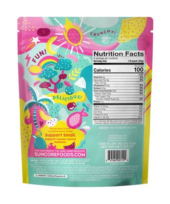 Suncore Foods Red Dragon Fruit Chips &amp; Snacks, 5.32oz (1 Pack), Gluten Free, Non-GMO