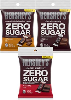 Hershey&#39;s Sugar Free Variety Pack, 3-Count, 3-Ounce Bags