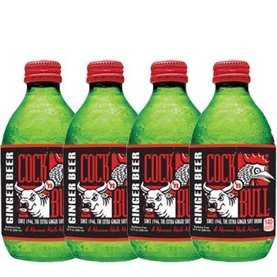 Cock n Bull Ginger Beer 4 Pack 10oz Soda Bottles - Ideal Mixer for Cocktails, Mocktails, and Bartenders - Premium Quality for Perfect Mixed Drinks - Refreshing Flavor Profile- Made In USA