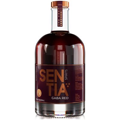 Sentia Gaba Red Botanical Non Alcoholic Spirits Vegan Gluten Free and GM Free Zero Proof Alcohol Alternative 169 fl oz 500ml  Perfect for Mocktails
