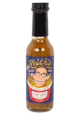 Keith&#39;s HOT Chicken Sauce by Heatonist, Hot Sauce Made with Natural Ingredients: Serrano Peppers, Ranch &amp; Vermont Maple Syrup, 5 fl oz Bottle (1-Pack)