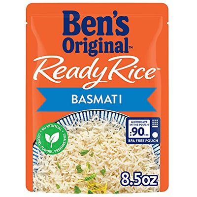 BEN&#39;S ORIGINAL Ready Rice Basmati Rice, Easy Side Dish, 8.5 oz Pouch