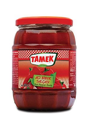 TAMEK HOT PEPPER PASTE IN JAR - TAMEK KAVANOZDA ACI BIBER SALCASI - 680 G / 25.34 OZ NET