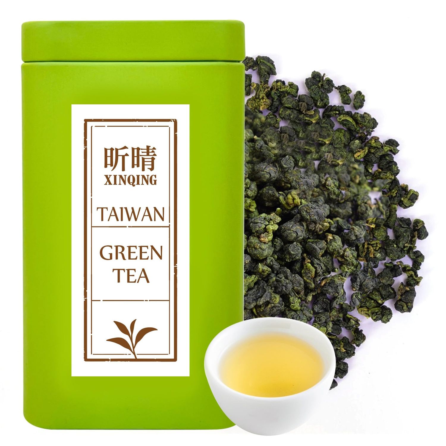 Xin Qing Organic Green Tea Taiwan high mountain Green Tea Taiwan Green Tea Loose Green Tea Loose Leaf Green Tea | Naturally Sweet and Not Bitter 200g