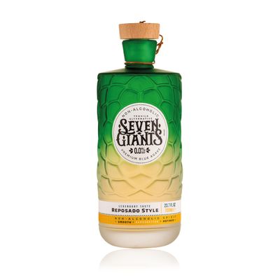 Seven Giants Reposado Style Tequila Alternative | Non Alcoholic Tequila | Premium Non Alcoholic Spirits by Spirits of Virtue | Imported by Think Distributors (700ml)